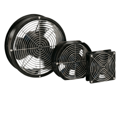 [A6AXFNGQ] Ventilador Axial Compacto 6 Pulgadas / 115VAC / 102CFM / Silencioso / Acero Negro / 50,000 Horas Operación