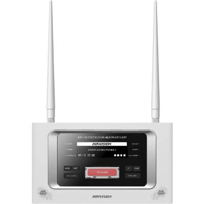 [NP-FTG200] (HikFire) Panel Inalámbrico de Detección de Incendio (Gateway LoRa) / Pantalla LCD Táctil / Comunicación hasta 2 km / Gestión de 128 Dispositivos / Encriptación AES128 / Integración a HikCentral Professiona