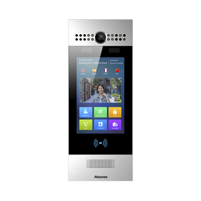 [R29CKIT] Kit Frente de Calle y Montaje en Pared / Ideal para fraccionamientos / Administración 100% en la Nube / Notificación a APP / Llamada Telefónica / ANDROID / SIP / ONVIF /Reconocimiento Facial /  QR y PIN para Visitas / IP65 / IK06 / BT