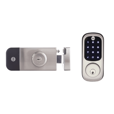 [MX89997] Cerradura Digital para Exteriores / Teclado Digital Táctil / Control Remoto App Yale / Compatible Zigbee-Z Wave Plus / Resistente Intemperie / Hasta 250 Usuarios / Baterías AA