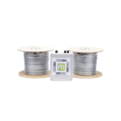 [IROC-2Z-1000-V2] Cable Sensor Perimetral IRONCLAD / 610 m (2,000 ft) / 2 Zonas / Cerca Ciclónica / Sin Falsas Alarmas por Viento / Tarjeta LPU400 / Calibración por Software