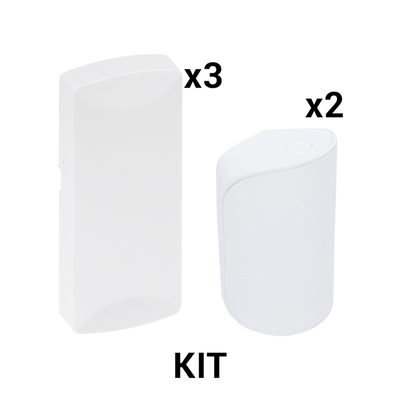 [KIT-RF-SFIRE-1] KIT Básico Sensores Inalámbricos - Incluye 3 Contactos Magnéticos y 2 PIR - Compatibles con Honeywell y PRO4GEN2