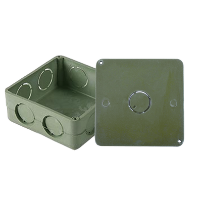 [ATUP-100CYT]  Caja Cuadrada y Tapa para Tubería PVC Conduit de 1".