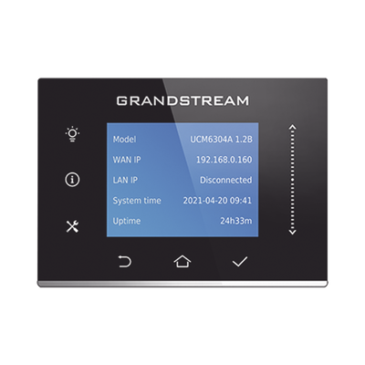 [UCM6304A] Conmutador IP-PBX para hasta 1000 usuarios y 150 llamadas simultaneas, 4FXO, 4FXS, solución para PyMEs