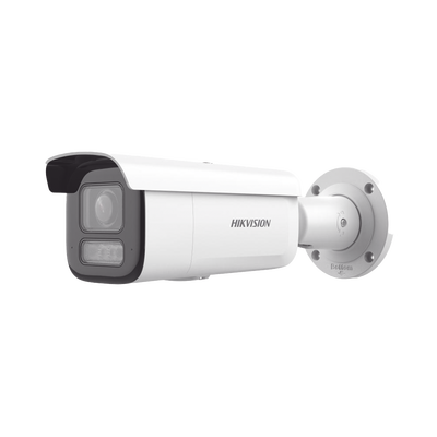 [DS-2CD2643G2-LIZS2U] [Dual Light + 2 Micrófonos Integrados] Bala IP 4 Megapixel / Lente Mot. 2.8 a 12 mm / 60 mts Luz Blanca + 60 mts IR / ACUSENSE / Exterior IP67 / IK10 / WDR 120 dB / PoE+ / ONVIF / Alarmas I/O / Micro SD / Metal / ACUSEEK