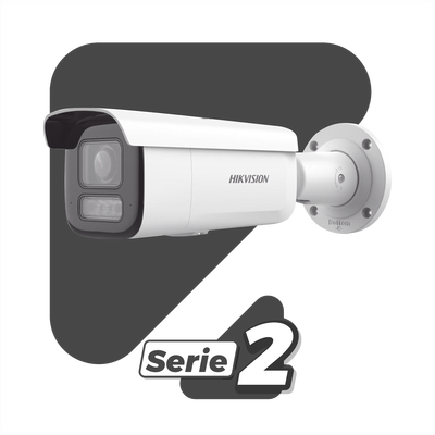 [DS-2CD2623G2-LIZS2U] [Dual Light + 2 Micrófonos Integrados] Bala IP 2 Megapixel / Lente Mot. 2.8 a 12 mm / 60 mts Luz Blanca + 60 mts IR / ACUSENSE / Exterior IP67 / IK10 / WDR 120 dB / PoE+  / Alarmas I/O / Micro SD / Metal / IK10 / ACUSEEK