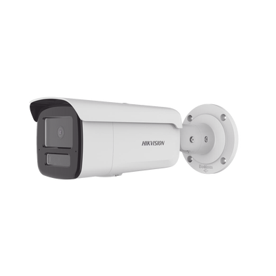 [DS-2CD2T23G2-4LI2U] [Dual Light + 2 Micrófonos Integrados] Bala IP 2 Megapixel / Lente 4mm / 80 mts Luz Blanca + 80 mts IR / ACUSENSE / Exterior IP67 / IK10 / WDR 120 dB / PoE / ONVIF / Micro SD / Metal / ACUSEEK