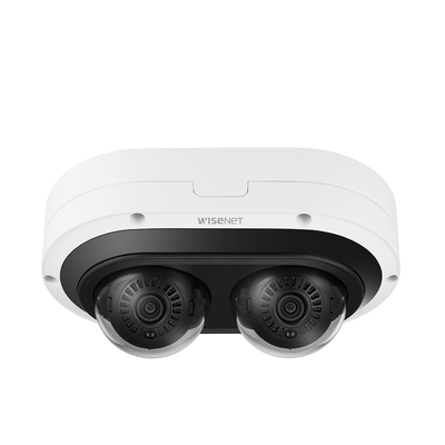 [PNM-12082RVD] Camara IP Multi-sensor Multi-direccional / 2 Canales de 6MP / H.265 + WiseStream II / WDR 120dB / Exterior IP67 / IK10 / NEMA4X