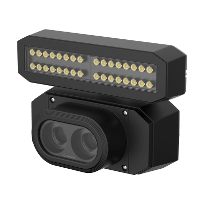 [TNS-9050IBC] Camara IP Dual 4K, Funcion para reconocimiento de Codigos de Barra BCR / 2 lentes 25mm / Luz Blanca incluida /  