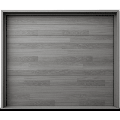 Puerta de Garage de Alta Calidad / Estilo Americano / Acabado Laminado PREMIUM / Color Gris / 18x7 Pies.