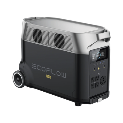 [EFD-500] Estación de Energía Portátil DELTA PRO 3600Wh Litio LFP / 5 AC 3600W (7200W Pico) / 2 USB-C 200W / Capacidad para Aumentar Respaldo / Cargador de Coche 10A a 12.6V / Conectividad WiFi y Bluetooth (App) / Carga Solar 1600W Max.