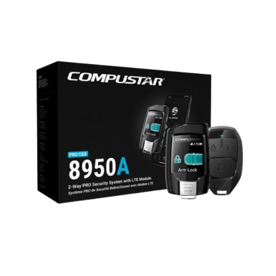 [CSXP8950A] (MONITOREO en APP) Kit de Alarma Vehicular Profesional de 2 vías y control LCD con modulo CM2500 Incluye  GPS X1-MAX LTE