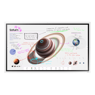 [WM55FX] Pizarra Interactiva Digital / 55" 4K UHD (3840x2160) / Touch IR 20 Puntos / Whiteboard 4 Usuarios Simultáneos / Tizen 9.0 / WiFi / VESA 400x400