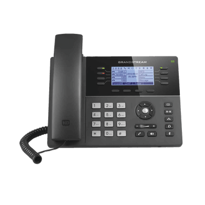 Teléfono IP Gama media de 8 Líneas con 4 teclas de función, 32 teclas de extensión BLF digital y conferencia de 5 vías PoE Gigabit