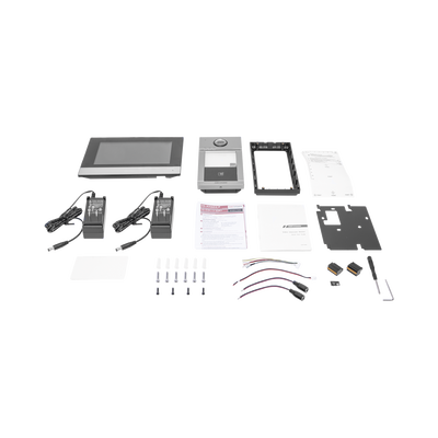 [DS-KIS604-P(C)] Kit de Videoportero IP PoE Estandar con llamada a App de Smartphone (Hik-Connect) / Apertura con Tarjeta MIFARE / Frente de calle IK08 & IP65 / Soporta 2 puertas