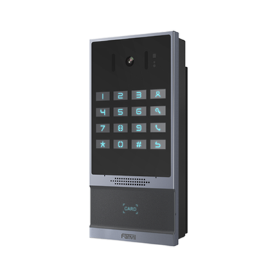 [I64] Videoportero SIP para Control de Acceso, Teclado numérico iluminado, 2 relevadores, anti-vandálico, IP66 y IK07, PoE