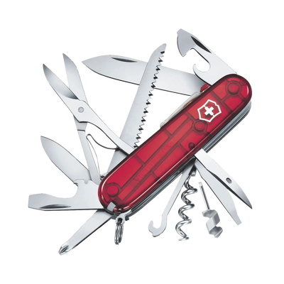 [17915T] Navaja Victorinox de Bolsillo Mediana Huntsman Lite de 21 Funciones con Luz LED
