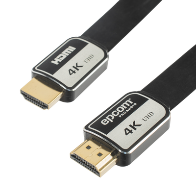 [EP-PH-4K-1M] Cable HDMI de 1 Metro (3.28 Pies) | Alta Definición | Versión 2.0 | Alta Velocidad 18Gbps | 4K@60Hz | Conectores Chapados en Oro | Tipo Plano