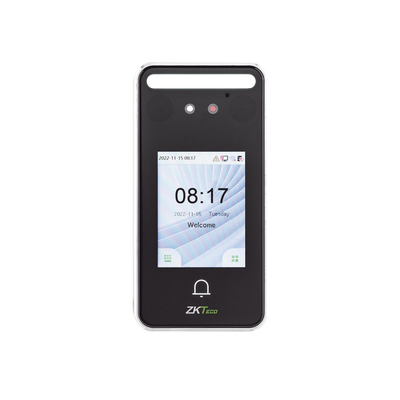 [SPEEDFACEV3LITE] Terminal Biométrica Facial / 500 Rostros 3,000 Tarjetas / Pantalla 2.4" / IP65 / ADMS / Visible Light