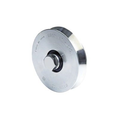 [1150-1050-001] Rueda de 12 cm / Con Capacidad Para Puertas de Hasta 240 kg / Sin Soporte / Canal Tipo "V"