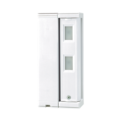 [FTN-R] Sensor de Movimiento / Tipo Cortina / Ajuste de detección 2m o 5m / 100% Exterior / Inalambrico (Alimentación)/Compatible con cualquier panel de alarma / Proteja fachadas, puertas, ventanas, balcones y mas!