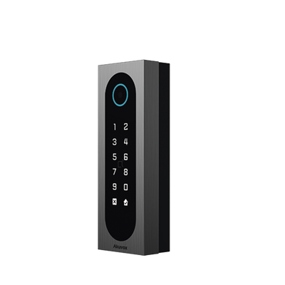 [A08S] Control de Acceso Slim Akuvox A08S / Aluminio y Vidrio Templado / IP65 & IK09 / Capacidad para 20,000 Tarjetas / Métodos de Acceso Multi (QR, Bluetooth, PIN, RFID) / Soporta Wiegand / 1 Salida de Relay