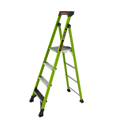 [MIGHTYLITE-6IA-V2] Escalera de Aluminio + Fibra de Vidrio de 1.8m con Soporte para Herramienta. !La Más Liviana del Mundo! (SKU:15406-001)