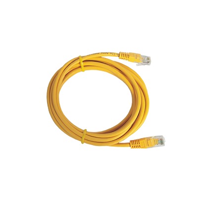 [LP-UT3-050-YE] Cable de Parcheo UTP Cat5e - 0.5 Metros (1.64 Pies) - Amarillo