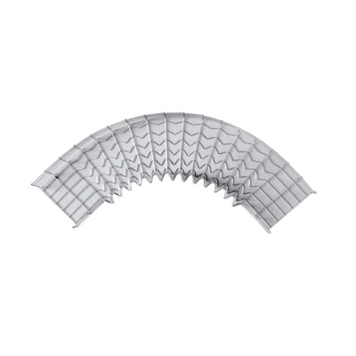 [CH-C90-66/100EZ] Curva Pre-Fabricada Horizontal de 90° con medidas de 66 mm de Peralte y 100 mm Ancho (66/100 mm)