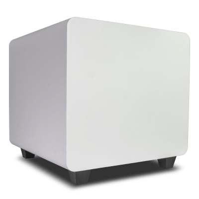 [DFS12WT] Subwoofer Activo de 12in | Diseño Down-Firing | 500W RMS | Recinto Sellado | Acabado Blanco